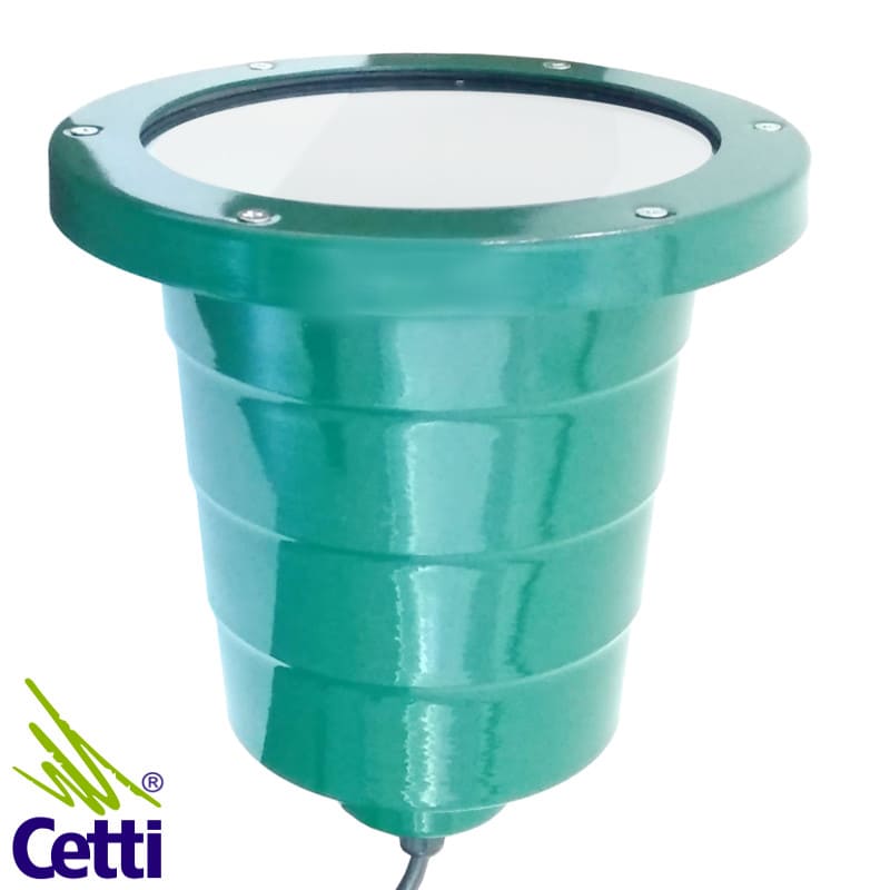 Luminária Balizador Embutido de Solo Verde Redondo para PAR38 Maxluz LS210VE Luminária Balizador Embutido de Solo Verde Redondo para PAR38 Maxluz LS210VE