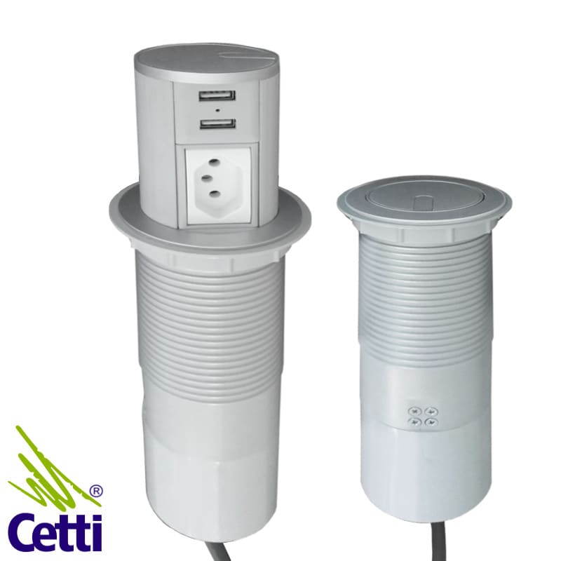 Torre de Tomada USB e de Energia Automática Mini Totem Pratik QTMOV 1220001