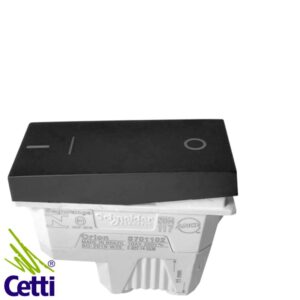 Cetti Materiais Elétricos 47 Interruptor de Luz Simples Bipolar Grafite Orion Schneider S70110294