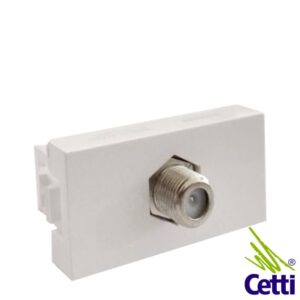 Cetti Materiais Elétricos 51 Módulo Conector TV Coaxial Schneider Orion Branco S70546874