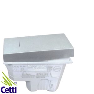 Cetti Materiais Elétricos 36 Interruptor de Luz Paralelo Bipolar Cinza Aluminium Orion Schneider S70110474