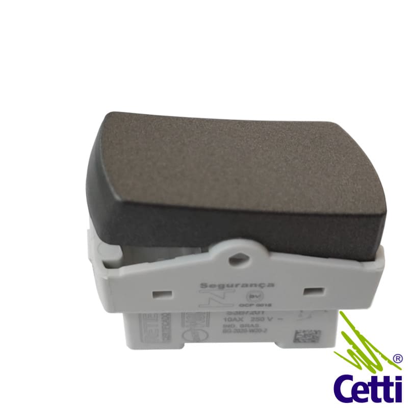 Interruptor de Luz Simples Schneider Miluz Grafite S3B72011 Interruptor de Luz Simples Schneider Miluz Grafite S3B72011