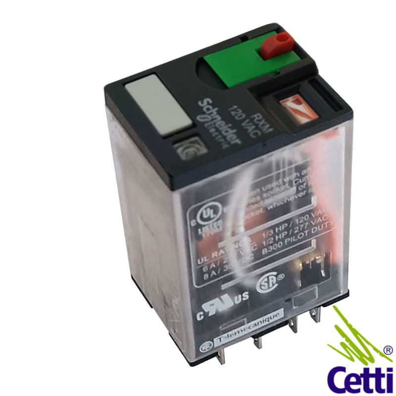 Relé Auxiliar Schneider 120VCA 6A 4NA-NF RXM4AB2F7 Relé Auxiliar Schneider 120VCA 6A 4NA-NF RXM4AB2F7