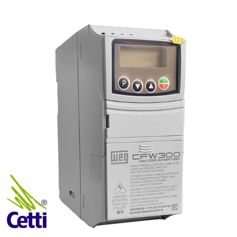 Inversor de Frequência Trifásico WEG CFW300 2CV 7.3A 1.5kW 220V Inversor de Frequência Trifásico WEG CFW300 2CV 7.3A 1.5kW 220V