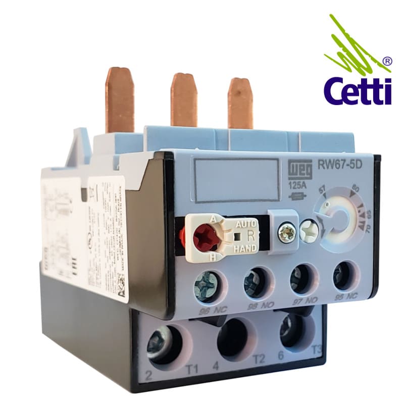 Rele Térmico de 57 a 70A WEG RW67-5D3-U070 Rele Térmico de 57 a 70A WEG RW67-5D3-U070