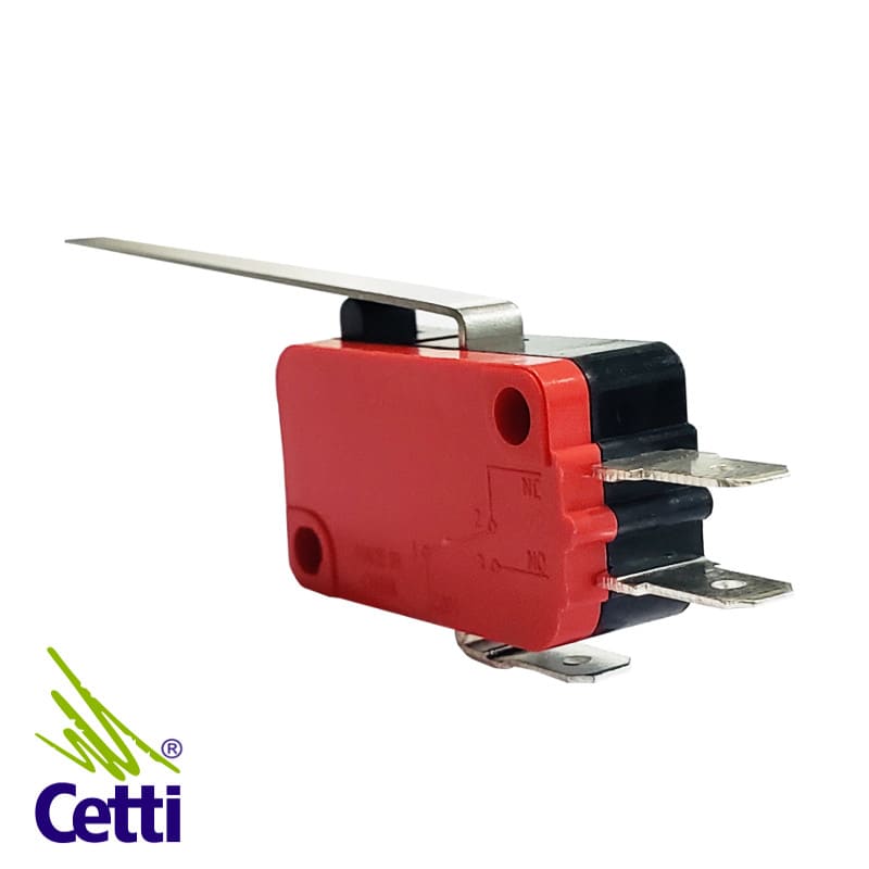 Micro Chave com Haste Longa NA-NF 16A 250VCA RV-163-1C25 Micro Chave com Haste Longa NA-NF 16A 250VCA RV-163-1C25