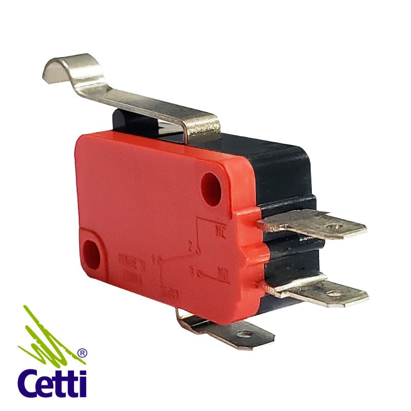 Micro Chave com Haste Ponta Curva NA-NF 16A 250VCA RV-164-1C25 Micro Chave com Haste Ponta Curva NA-NF 16A 250VCA RV-164-1C25