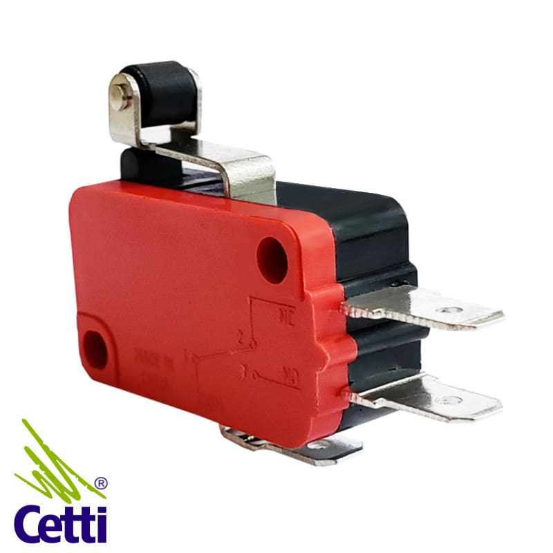 Micro Chave Haste Curta com Roldana NA-NF 16A 250VCA RV-164-1C25 Micro Chave Haste Curta com Roldana NA-NF 16A 250VCA RV-164-1C25