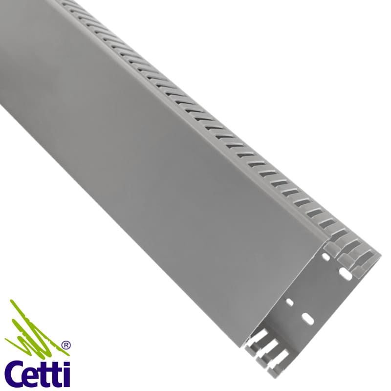 Canaleta Industrial em PVC Cinza com Recorte Aberto 110 x 50 mm x 2 Metros Dutoplast 105.076 Canaleta Industrial em PVC Cinza com Recorte Aberto 110 x 50 mm x 2 Metros Dutoplast 105.076