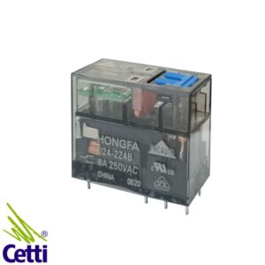 Relé Auxiliar 24VCC 1NA-NF 8A Proauto HF-115FP-024-2Z4B
