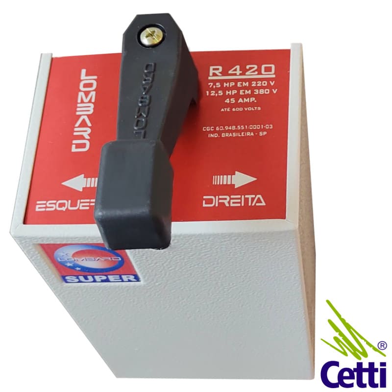 Chave Reversora Trifásica 45A Lombard R420 Chave Reversora Trifásica 45A Lombard R420