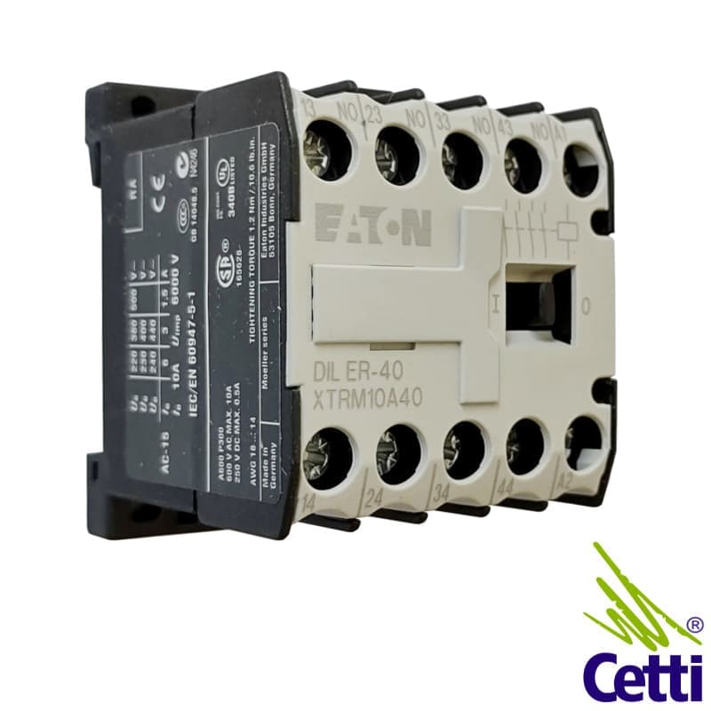 Mini Contator Auxiliar Eaton 24VCA 4NA DILER-40 Mini Contator Auxiliar Eaton 24VCA 4NA DILER-40