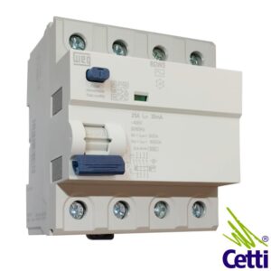 Cetti Materiais Elétricos 21 Interruptor DR WEG Tetrapolar 25A RDWS-AC-30-25-4-D99