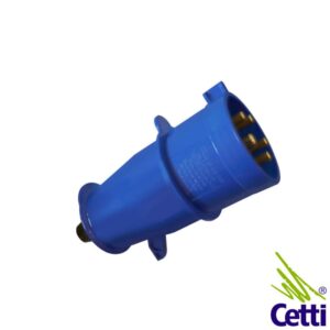 Cetti Materiais Elétricos 29 Plugue de Tomada Industrial Steck 16A 3P+N+T 9h 220-250V Azul N5079