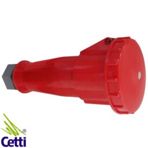 Tomada Industrial Steck 63A 3P+T de 380 a 440V 6 Horas Vermelha A4556