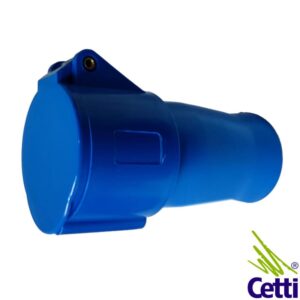 Cetti Materiais Elétricos 13 Tomada Industrial de Acoplamento Steck 32A 3P+N+T 220-250V Azul A5259