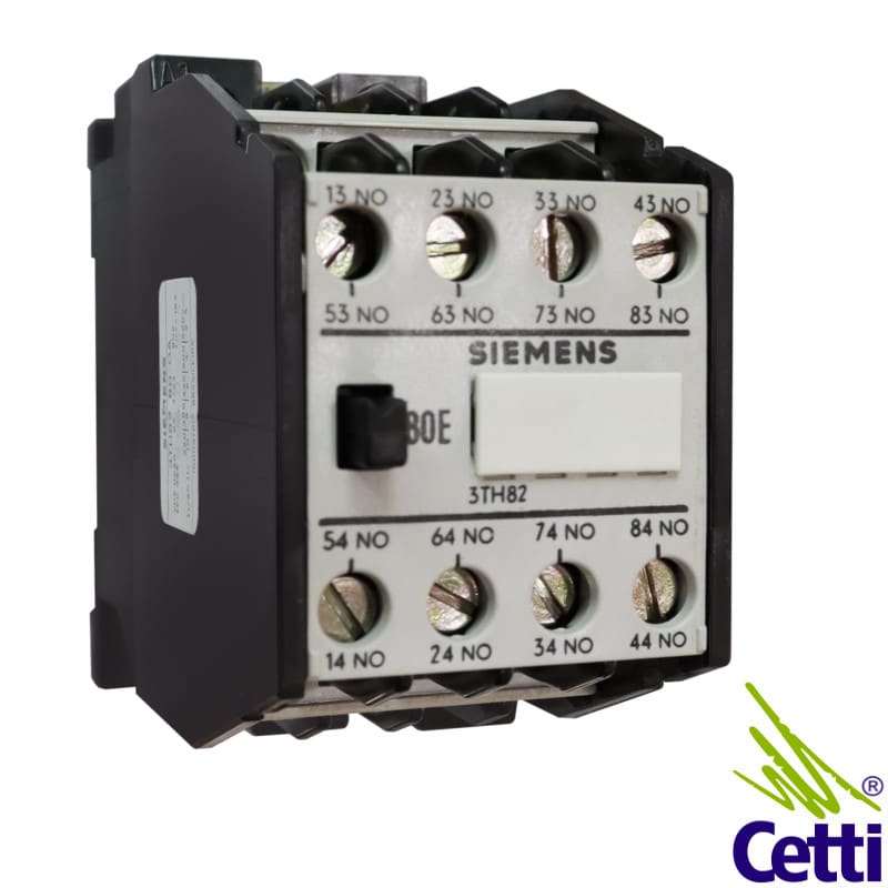 Contator Auxiliar Siemens 8NA 380VCA 6A 3TH82 80-OAQ1 Contator Auxiliar Siemens 8NA 380VCA 6A 3TH82 80-OAQ1