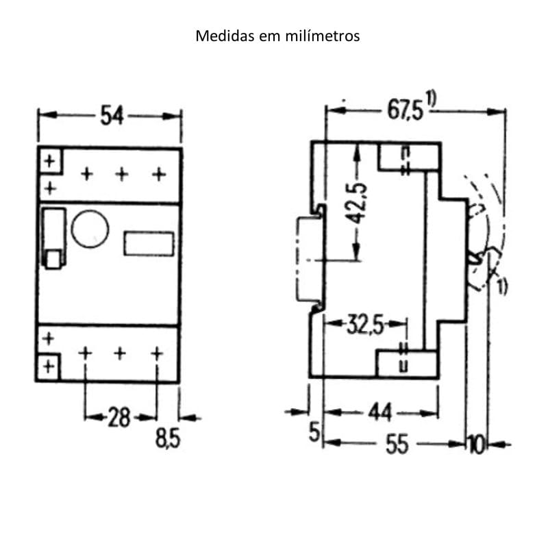 medidas-montagem-desenho-mecanico-disjuntor-motor-siemens-1-a16a-3vu1300 medidas-montagem-desenho-mecanico-disjuntor-motor-siemens-1-a16a-3vu1300
