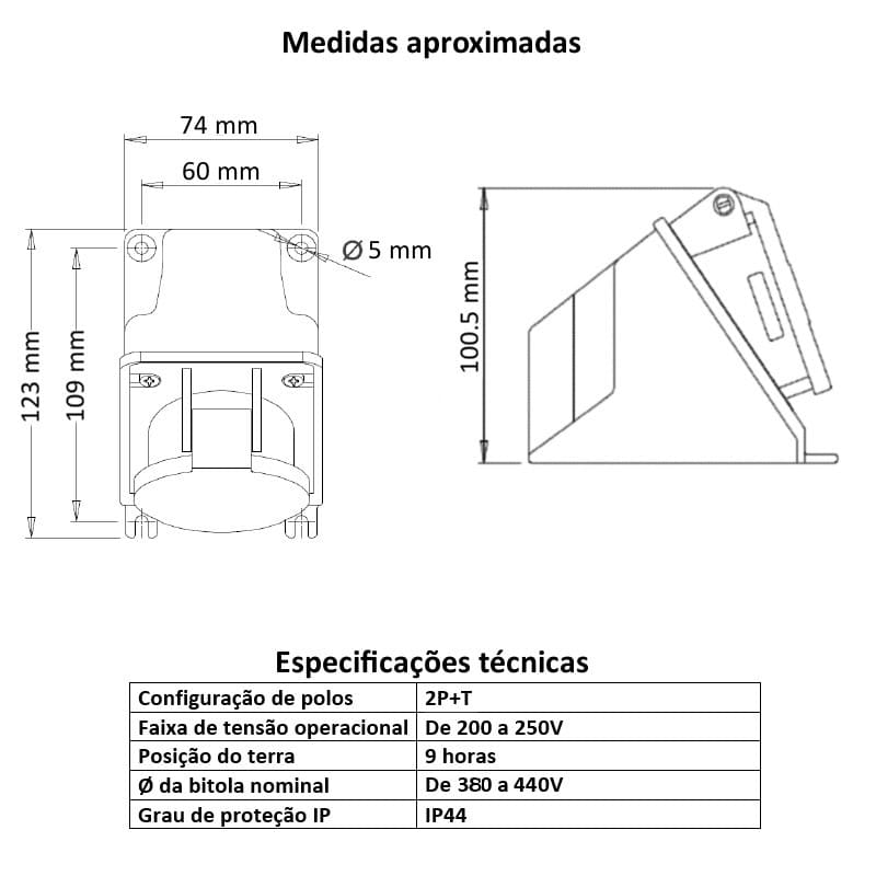 medidas-montagem-desenho-mecanico-tomada-industrial-2pt-16a-vermelha-steck-n3009 medidas-montagem-desenho-mecanico-tomada-industrial-2pt-16a-vermelha-steck-n3009