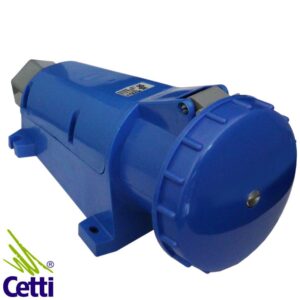 Cetti Materiais Elétricos 29 Tomada Industrial de Sobrepor Steck 63A 3P+N+T de 200 a 250V 9 Horas Azul Albany A5509