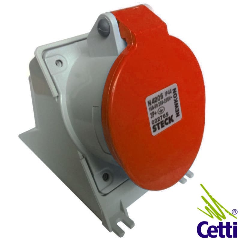 Tomada Industrial Steck 3P+T 32A de 380 a 440V N4206 Tomada Industrial Steck 3P+T 32A de 380 a 440V N4206