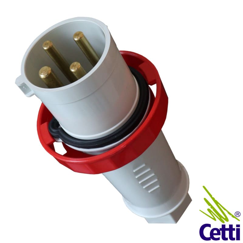 Plugue de Tomada Industrial Steck 3P+T 63A 380-440V 6 Horas IP67 Vermelho N4576 Plugue de Tomada Industrial Steck 3P+T 63A 380-440V 6 Horas IP67 Vermelho N4576