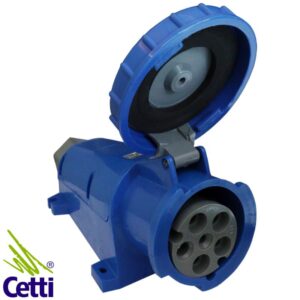Cetti Materiais Elétricos 30 tomada-industrial-steck-63a-220v-3pnt-azul-9-horas-steck-a5509