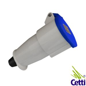 Tomada Industrial de Acoplamento Steck 32A 2P+T 220-250V Azul N3256