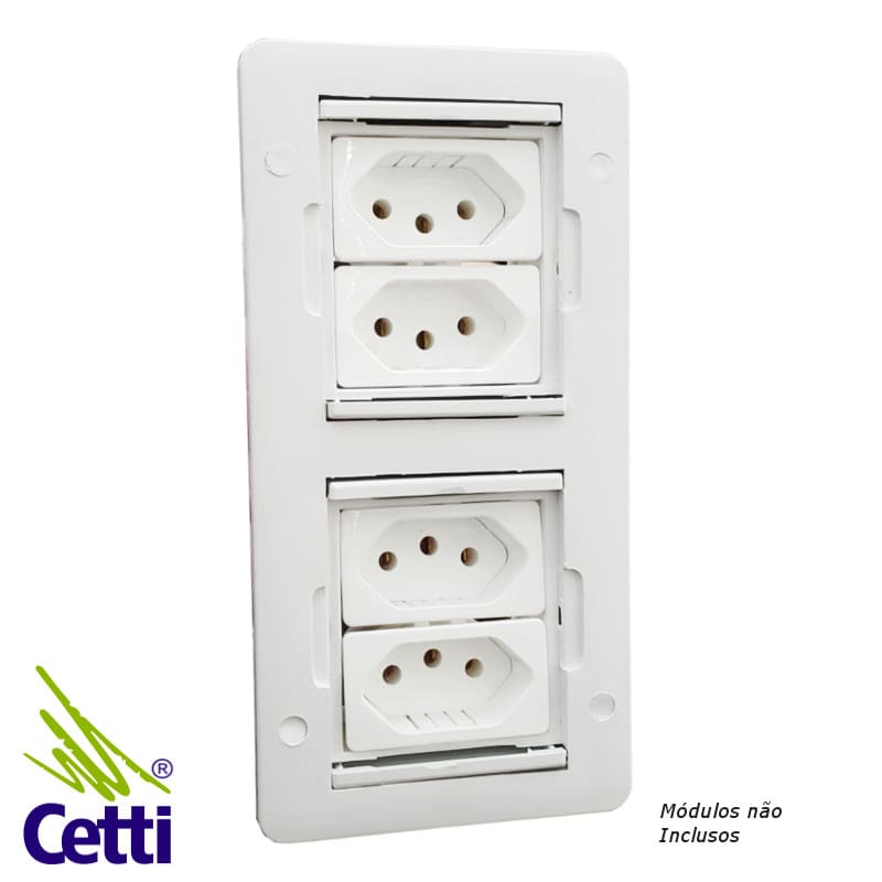 caixa-tomadas-embutir-duas-portas-4-modulos-qm-30050-02 caixa-tomadas-embutir-duas-portas-4-modulos-qm-30050-02