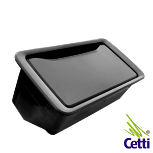 Caixa de Tomada de Embutir em Mesa para 12 Módulos Preta QTMOV QM-37010.00