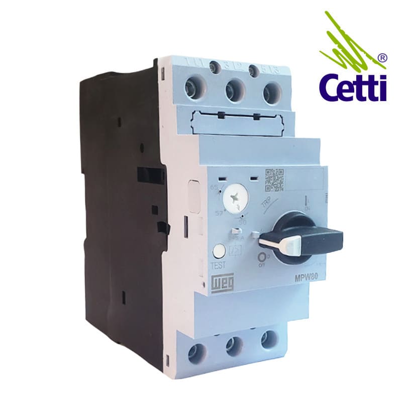 Disjuntor Motor WEG de 50A a 65A MPW80-3-U065 Disjuntor Motor WEG de 50A a 65A MPW80-3-U065
