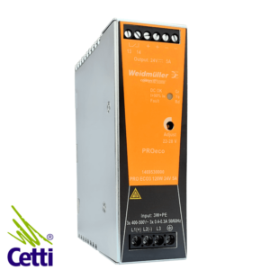 Fonte de Alimentação Industrial 24V 120W 5A Trifásica Weidmüller Pro Eco3