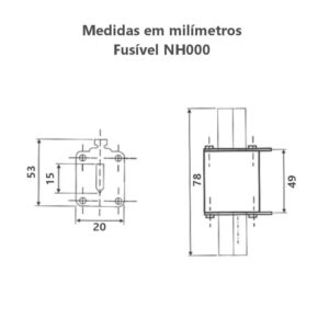 Cetti Materiais Elétricos 30 medidas-fusivel-nh000-6a-500v-retardado