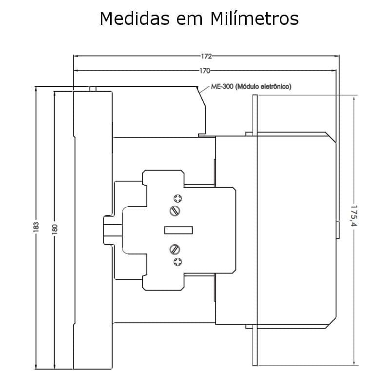 medidas-laterais-contator-weg-cwm180-22-30v26 medidas-laterais-contator-weg-cwm180-22-30v26