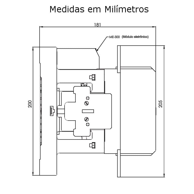 medidas-laterais-contator-weg-cwm250-22-30v26 medidas-laterais-contator-weg-cwm250-22-30v26