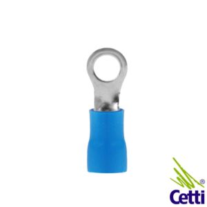 Cetti Materiais Elétricos 13 Terminal Olhal 1,5 a 2,5 mm² Azul com Furo 3 mm - 100 unidades
