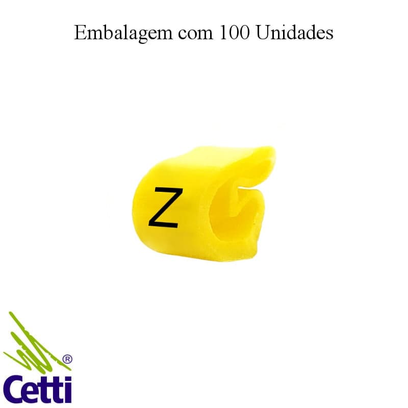 Identificador de Fio Elétrico Anilha Letra Z de 0,3 a 1,5 mm²– Hellerman Tyton MHG1/3 – 100 Unidades Identificador de Fio Elétrico Anilha Letra Z de 0,3 a 1,5 mm²– Hellerman Tyton MHG1/3 – 100 Unidades