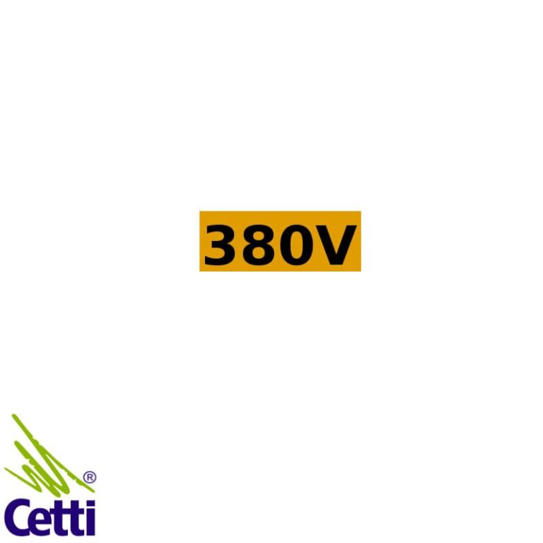 Adesivo Tensão Elétrica 380V Retângulo Pequeno - 10 Unidades - Cetti ...