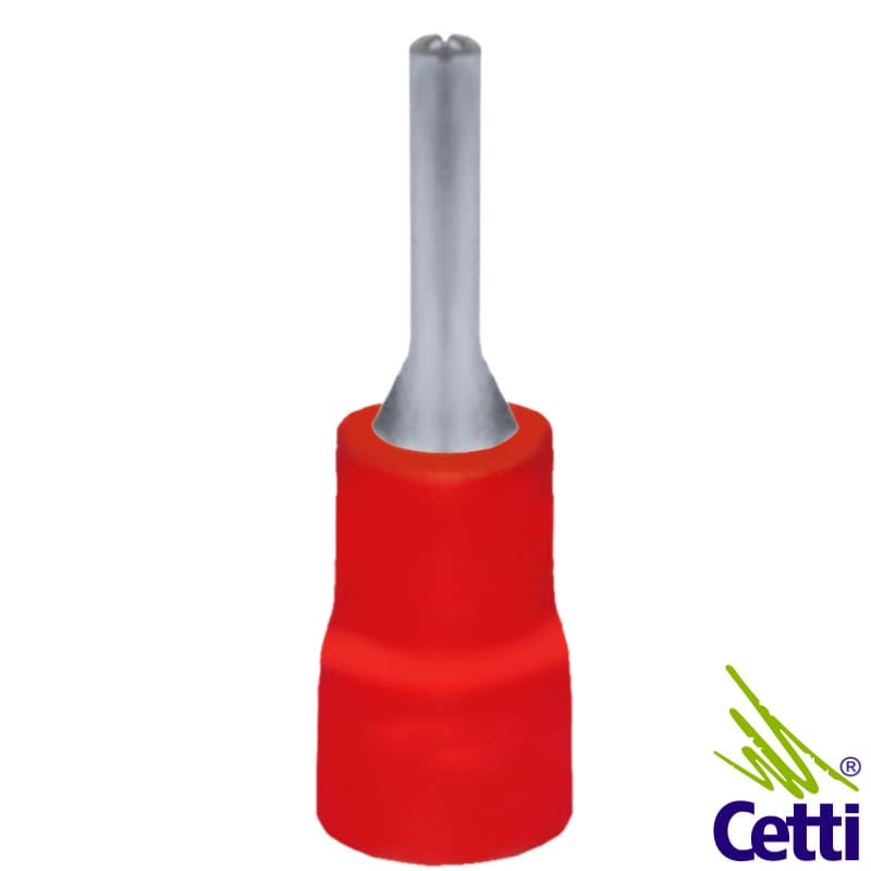 Terminal Pino 35 mm² Vermelho Pré Isolado - 100 unidades Terminal Pino 35 mm² Vermelho Pré Isolado - 100 unidades