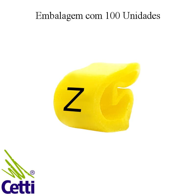 Identificador de Fio Elétrico Anilha Letra Z de 0,5 a 6 mm²– Hellerman Tyton MHG2/5 – 100 Unidades Identificador de Fio Elétrico Anilha Letra Z de 0,5 a 6 mm²– Hellerman Tyton MHG2/5 – 100 Unidades
