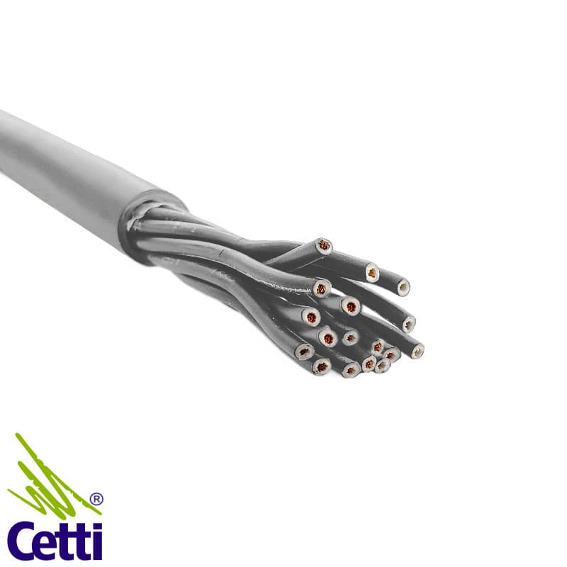 Cabo de Controle e Comando 17 x 2,5 mm² + Terra 1kV Cinza – 1 Metro Cabo de Controle e Comando 17 x 2,5 mm² + Terra 1kV Cinza – 1 Metro