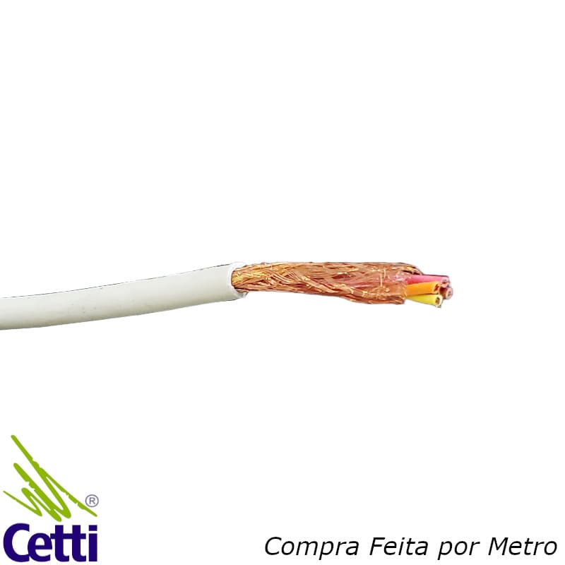 Cabo Manga 4x26 AWG Blindagem Trançada - 1 Metro Cabo Manga 4x26 AWG Blindagem Trançada - 1 Metro