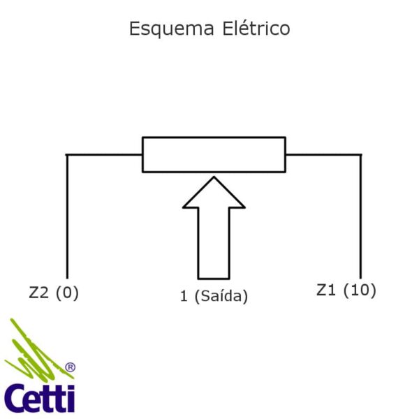 Potenciômetro 5K 0,5W Atork PR22.5K.250 - Cetti Materiais Elétricos