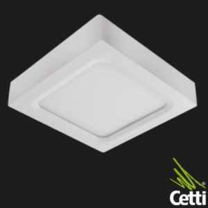Luminária LED de Sobrepor 30W Quadrada Branca com Luz Branca Intensa