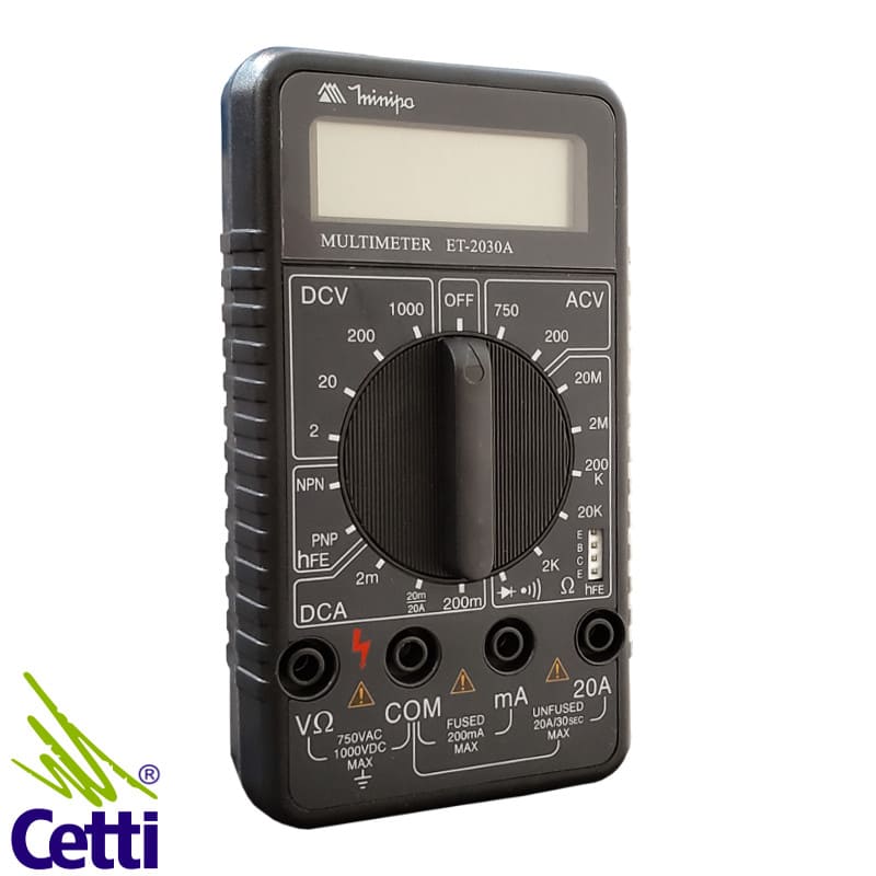 Multímetro Digital Minipa ET-2030A Multímetro Digital Minipa ET-2030A