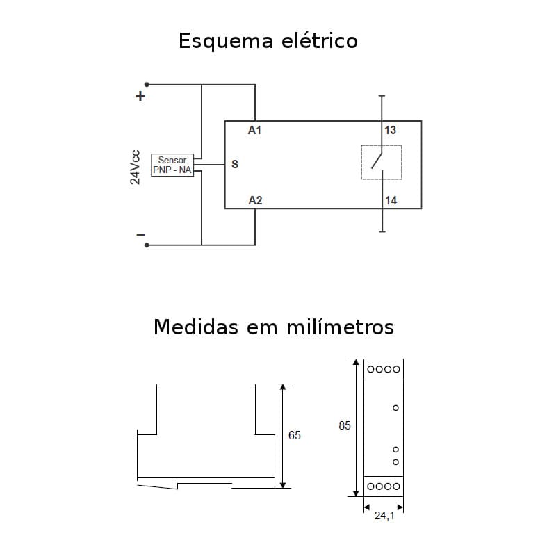 esquema-eletrico-e-medidas-desenho-mecanico-rele-movimento-zero24vcc-com-temporizador esquema-eletrico-e-medidas-desenho-mecanico-rele-movimento-zero24vcc-com-temporizador