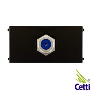Módulo Coaxial para TV Preto WEG Refinatto para Placa 4x2 e 4x4 13799591