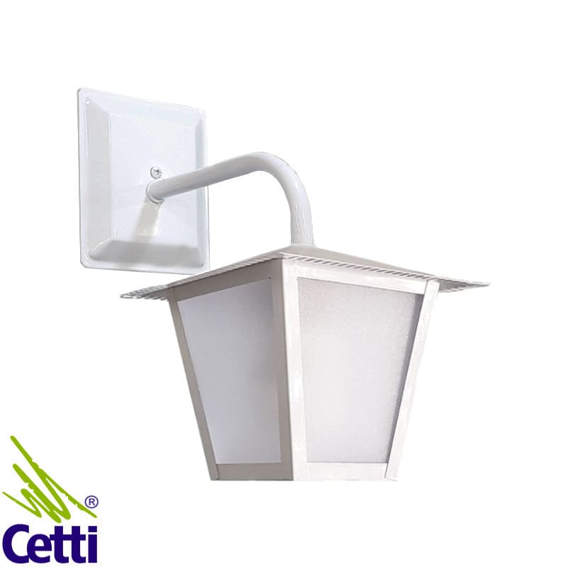 Arandela Parede Externa Branca Colonial Ideal L-4-B Arandela Parede Externa Branca Colonial Ideal L-4-B