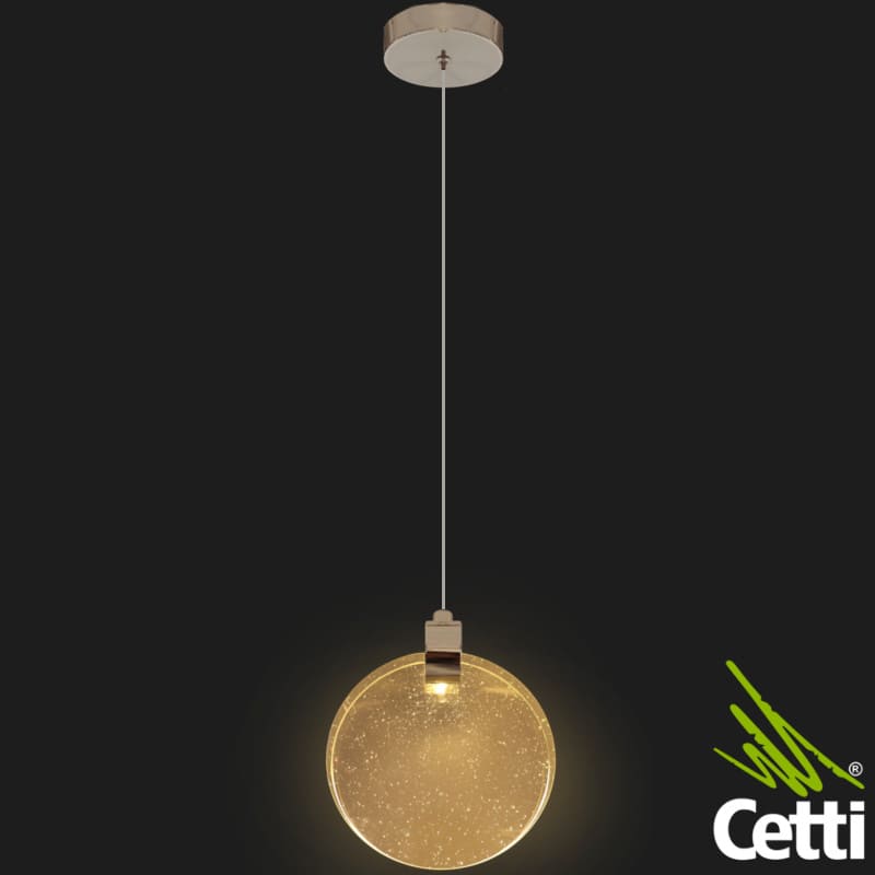 Lustre Pendente Cristal LED Redondo Pequeno Cromado 7W Luz Amarela Cinderella CD2020004/1C Lustre Pendente Cristal LED Redondo Pequeno Cromado 7W Luz Amarela Cinderella CD2020004/1C