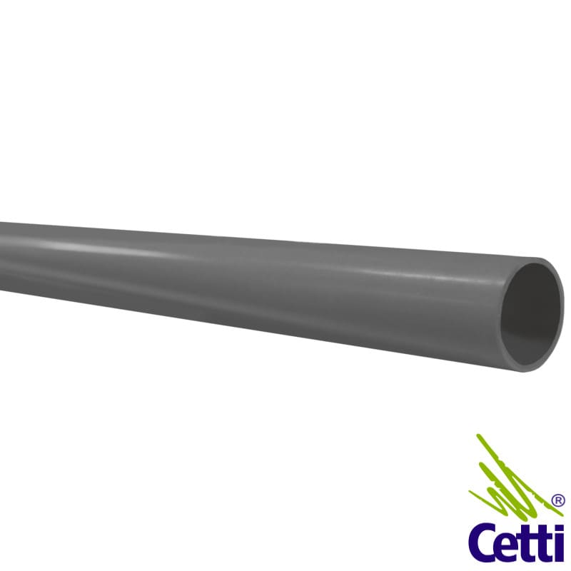 Eletroduto PVC 1 Polegada Rígido Cinza Externo Sem Rosca Wetzel ELC-20 - 3 Metros